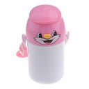 400ml Water Bottle with Cat Lid - Pink