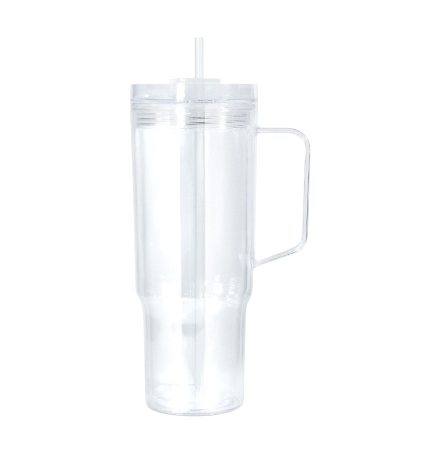 40oz snowglobe with straw 2x wraps and glitter choices