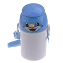 400ml Water Bottle with Cat Lid - Blue