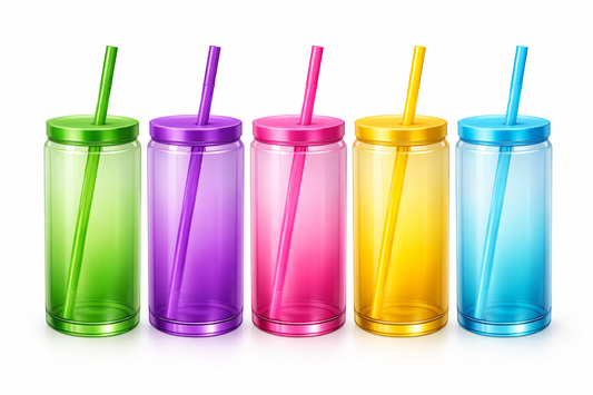 Standard 16oz tumblers acrilic 1x wrap included and matching straw