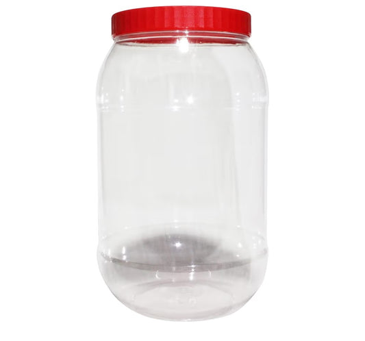 Large plastic sweet/biscuit jar
