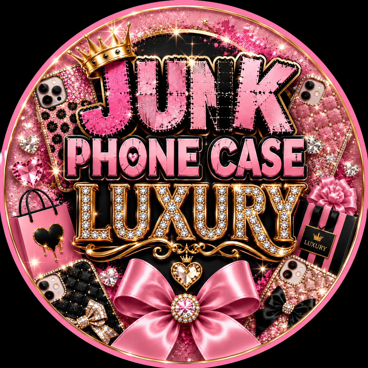 Luxury junk phone case please read description